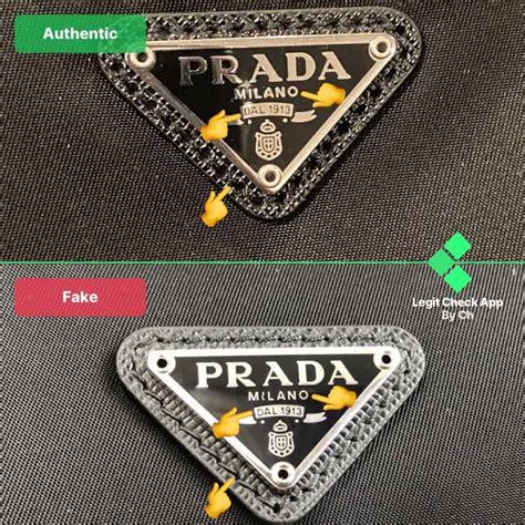 how do u tell if a prada bag is real|Prada bag authenticity check.